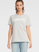 Thumbnail for your product : DKNY Women's Foundation Logo Tee - White/Black - Size XS