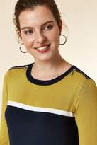 Thumbnail for your product : WallisWallis Ochre Zip Detail Fitted Jumper