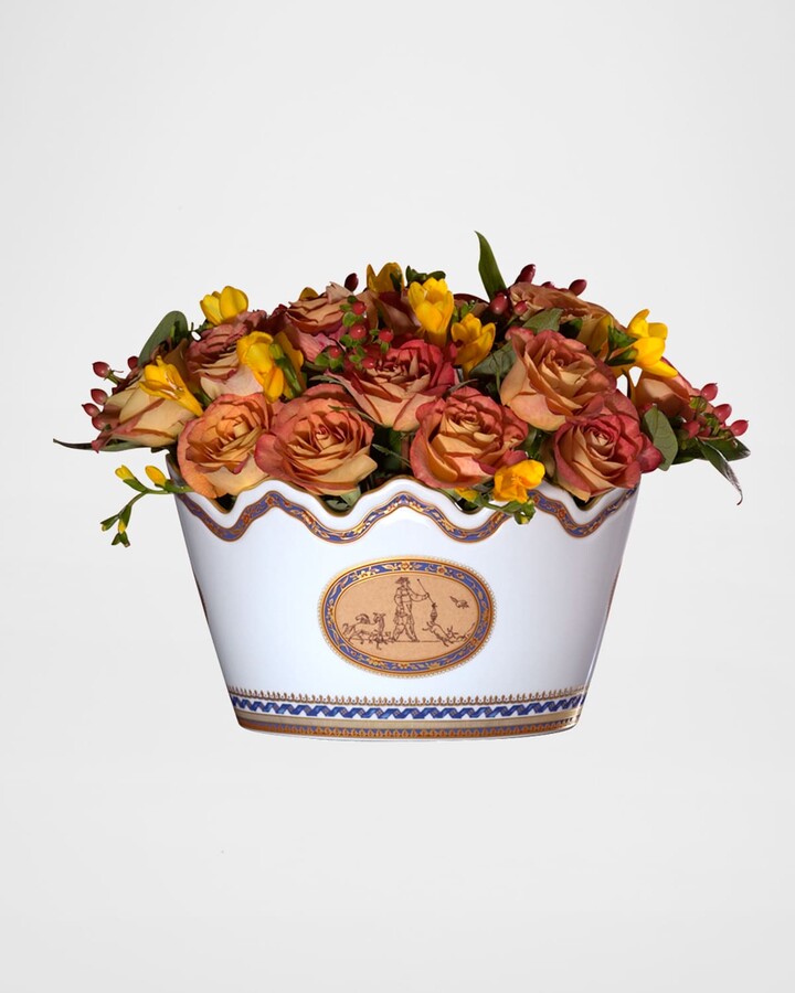 Chinoise Blue Montieth Cachepot