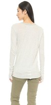 Thumbnail for your product : Enza Costa Stripe Loose V Neck