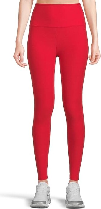 Beyond Yoga Spacedye Caught In The Midi High-Waisted Legging Women's Casual Pants Candy Apple Red Heather : XL (US Women's 14-16) 24