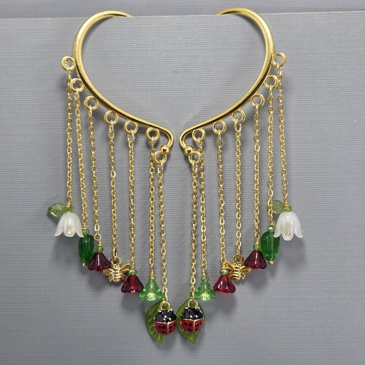 Etsy Ladybug Ear Cuffs Gold Lady Bug Wrap No Piercing Earrings Pair Or Single