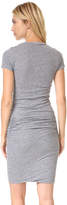 Thumbnail for your product : Monrow Short Sleeve Shirred Dress