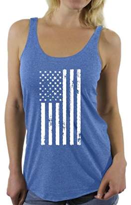 Awkward Styles Women's USA Flag Patriotic Racerback Tank Tops White Independence Day 4th of July