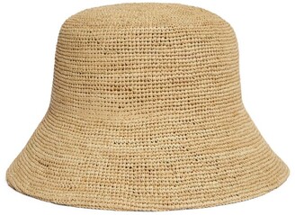 LACK OF COLOR Raffia Inca Bucket Hat