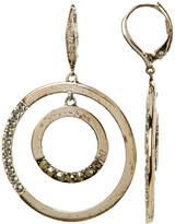 Thumbnail for your product : Judith Jack Sterling Silver Gemstone Detail Double Open Circle Drop Earrings