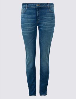 Marks and Spencer PLUS Straight Leg Mid Rise Jeans