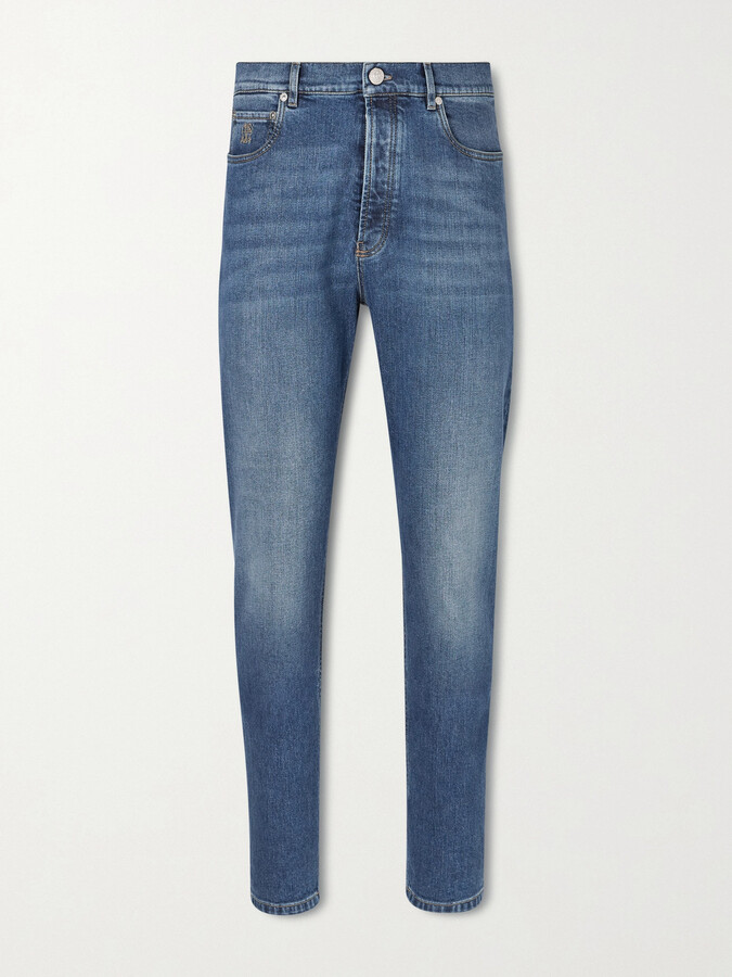 Brunello Cucinelli Iconic Slim-Fit Stretch Jeans