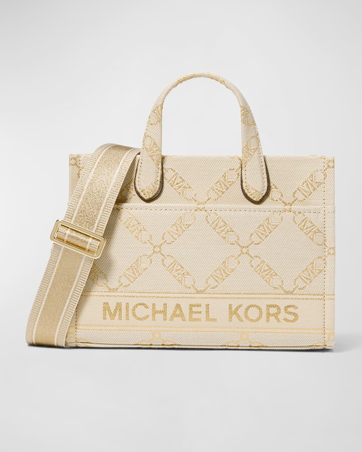 Michael Kors Bags | Michael Kors Large Chain Shoulder Bag Tote Pale Gold | Color: Gold | Size: Large | Ibstyles's Closet