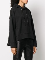 Thumbnail for your product : Emporio Armani Plain Cropped Hoodie