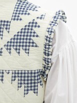 Thumbnail for your product : Sea Gloucester Patchwork-gingham Quilted Cotton Gilet - Blue White