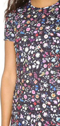 Cynthia Rowley Bonded Mini Floral Dress