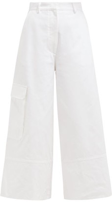 wide leg cargo trousers