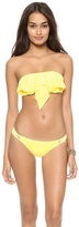 Thumbnail for your product : L-Space Flutter Bye Hunter Rose Bandeau Bikini Top