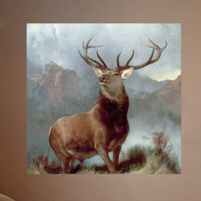 Wallhogs Landseer Monarch of The Glen (1851) Wall Decal