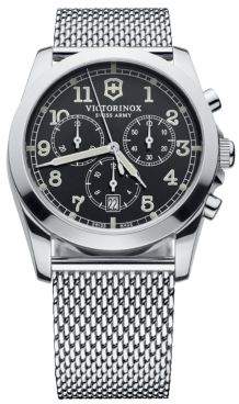 Victorinox Men's Silver-Tone Chronograph Watch