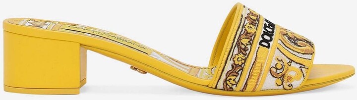 Dolce & Gabbana Karol 40 Majolica Embroidery Sandals