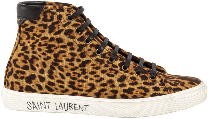 mens leopard print trainers