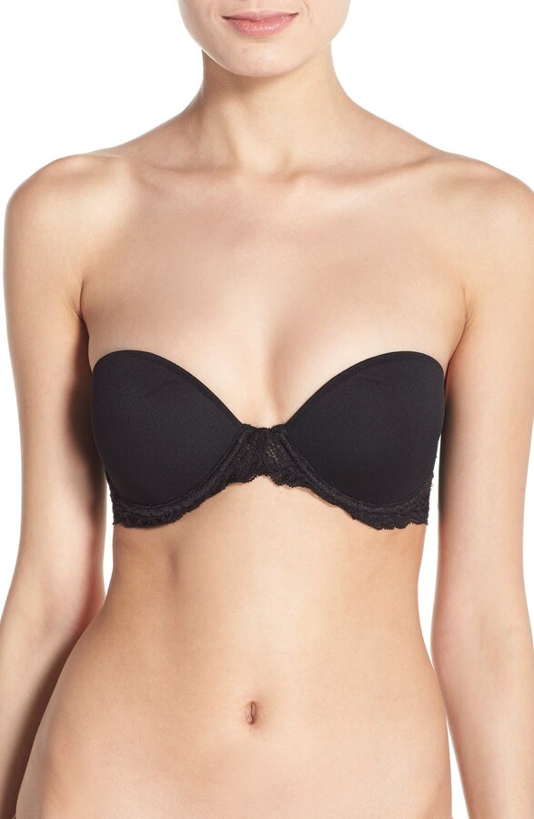 Natori Feathers Underwire Plunge Strapless Bra