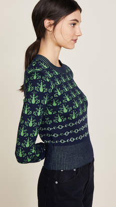 Carven Graphic Print Sweater