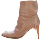Thumbnail for your product : CNC Costume National Leather Square-Toe Ankle Boots