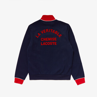 Lacoste Men's SPORT Contrast Accents Print Zip Sweatshirt