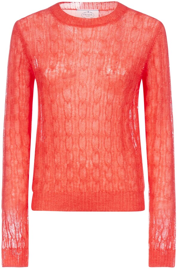 prada red sweater