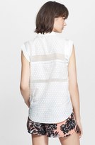 Thumbnail for your product : Rebecca Taylor Dot Zip Placket Top