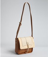 Thumbnail for your product : Chloé beige calfskin 'Audrey' small crossbody bag