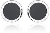 Thumbnail for your product : Jan Leslie Round Onyx Screw Sterling Silver Cufflinks