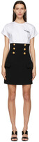 Thumbnail for your product : Balmain Black Crepe Miniskirt