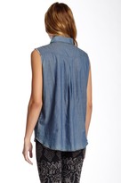 Thumbnail for your product : Siwy Denim Lana Raw Edge Sleeveless Shirt