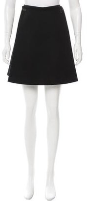 Alexander McQueen Asymmetrical Wool Skirt