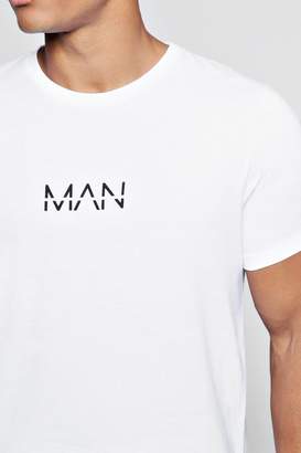 boohoo Original Man Logo Print T-Shirt