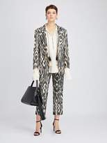 Thumbnail for your product : Oscar de la Renta Animal Ikat Silk and Cotton-Blend Jacket