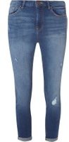 Dorothy Perkins Womens **Tall Indigo 'Jessie' Crop Jeans- Blue