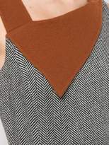 Thumbnail for your product : Oscar de la Renta folded panel asymmetric dress
