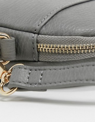 Truffle Collection Truffle curved cross body bag in grey