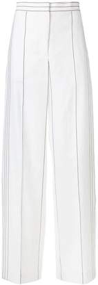 Cédric Charlier high rise palazzo trousers