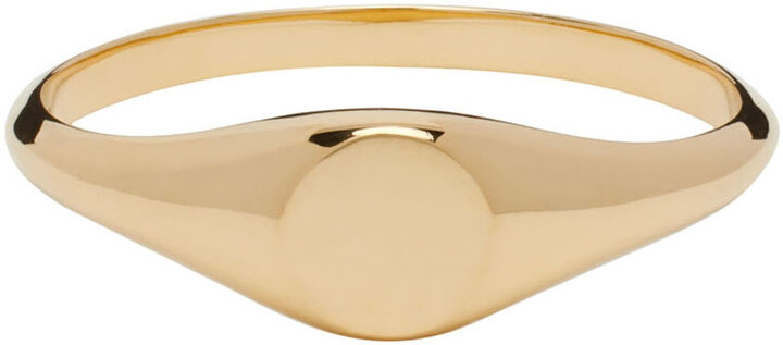 Gold Demi Signet Ring ShopStyle Jewellery