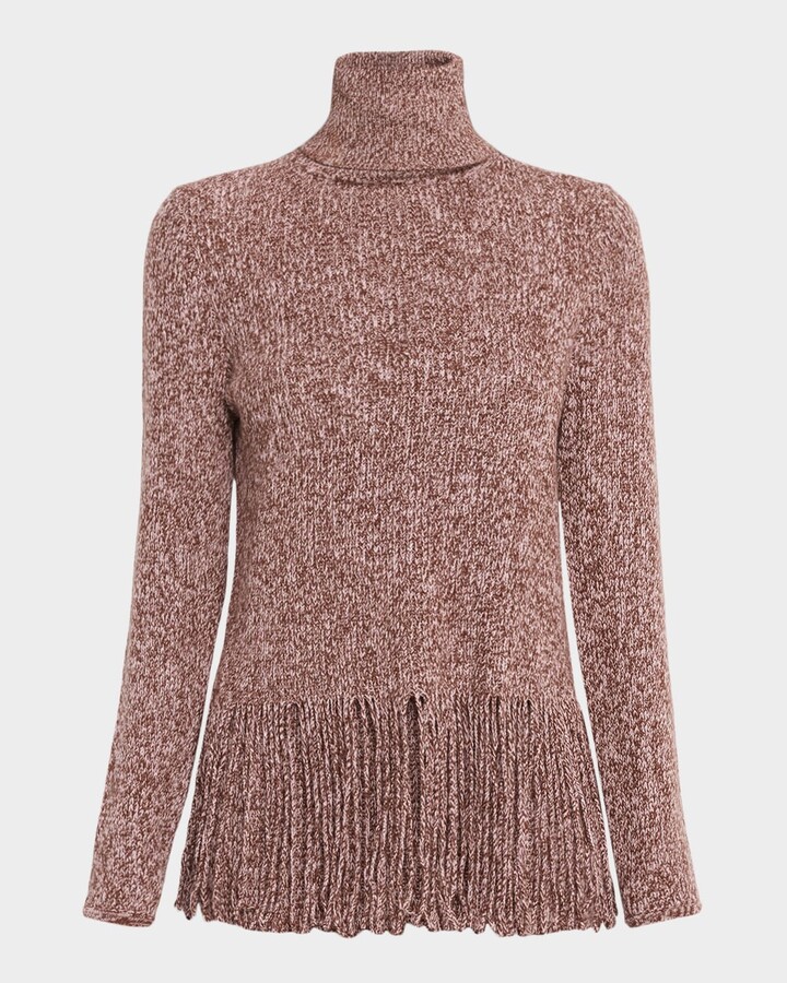 Zimmermann Hypnotic Fringed Turtleneck Sweater