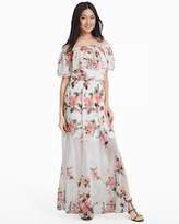 Thumbnail for your product : White House Black Market Off-the-Shoulder Floral Maxi Dress