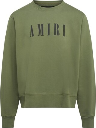 Amiri Logo crew neck sweatshirt - ShopStyle