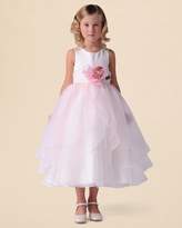 Thumbnail for your product : Us Angels Girls' Organza Flower Girl Dress - Little Kid