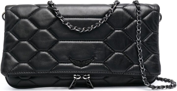 Zadig & Voltaire Rock Nano Zv Quilted Bag in Black