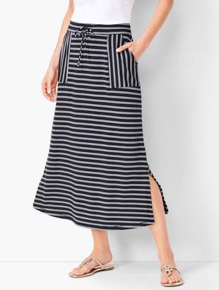 Talbots Stripe Midi Skirt