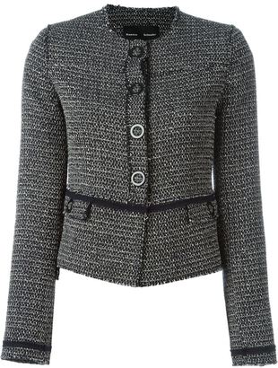 Proenza Schouler frayed tweed jacket