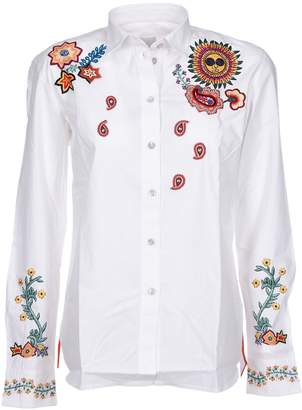 Paul Smith Floral And Sun Embroidery Shirt