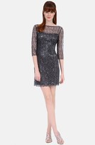 Thumbnail for your product : Kay Unger Sequin Lace Sheath Dress