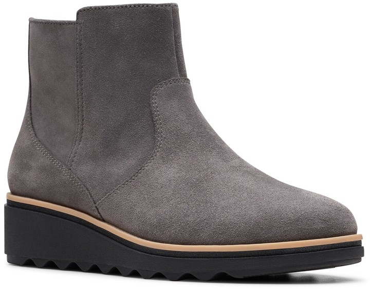 clarks sharon hop wedge bootie